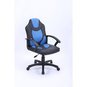 Cadeira de Escritório Diagonal Gamer Gamma Azul/Preto