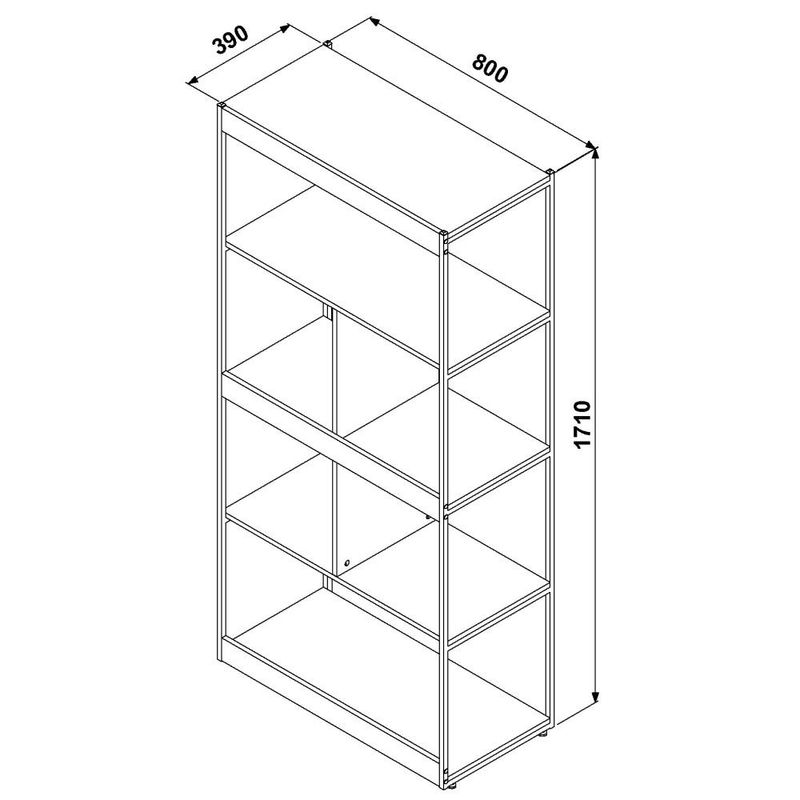 Estante Livreiro Industrial Aberta 5, Mainstays 8 Cube Bookcase Black