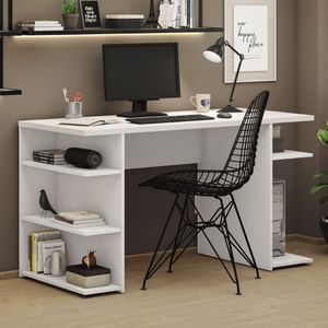 Escrivaninha Mesa para Computador Office 9409 Madesa Branco