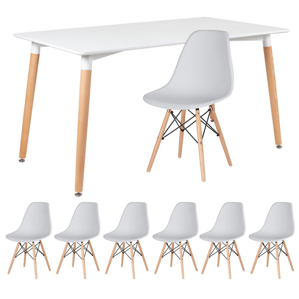 Стол eames 80 белый