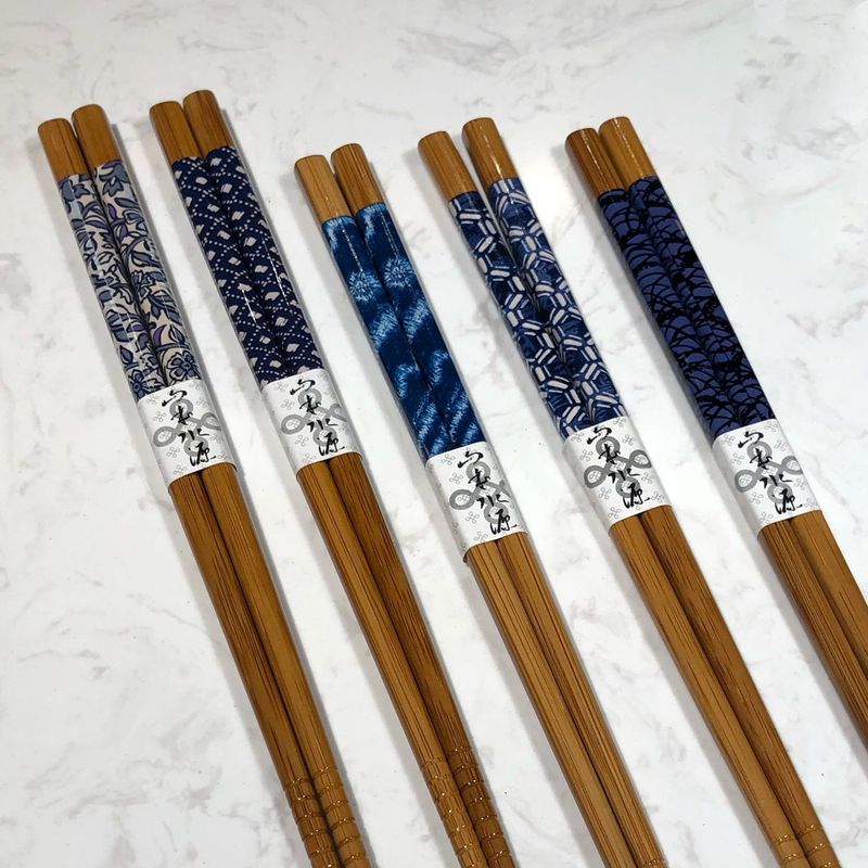 Kit Hashi De Bambu 5 Pares