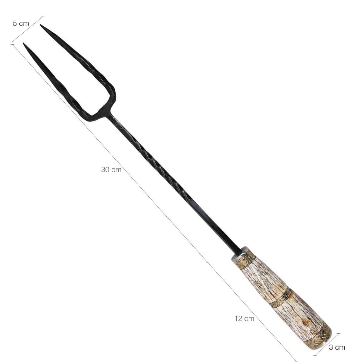 Garfo Trinchante Para Churrasco Grande De Cortar Carne Cozinha Inox Taumer  - Cassol Centerlar