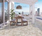 Ambiente externo com o Piso Cerâmico Externo Gurupi Mre Bold