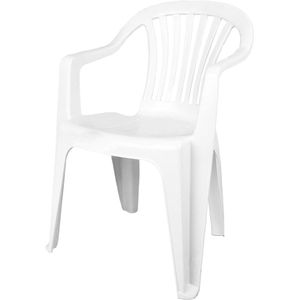 Cadeira Poltrona de Plástico Antares Vila Boa Vista Branca