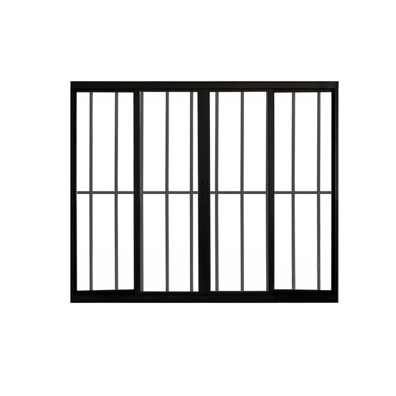 Janela-de-Correr-4-Folhas-C--Grade-Aluminio-Preto-1.00-X-1.50---Hale