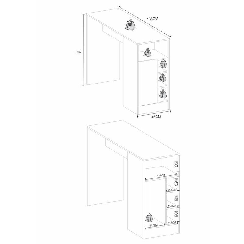 Conjunto de móveis de casa de banho Inalco 1500 Arrumação aberta incl.  bancada em mineral fundido - cor selecionável