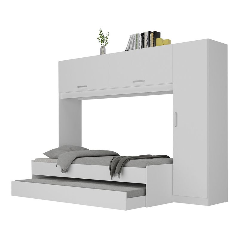 Bicama-com-Guarda-Roupa-Roupeiro-para-colchao-88-x-188-cm-Multimoveis-Branca