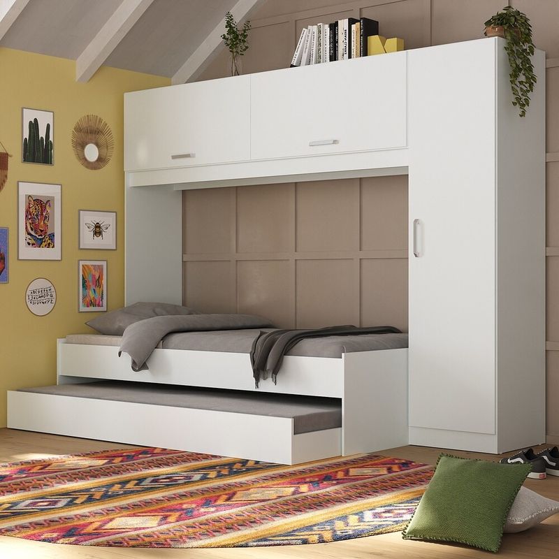 Bicama-com-Guarda-Roupa-Roupeiro-para-colchao-88-x-188-cm-Multimoveis-Branca