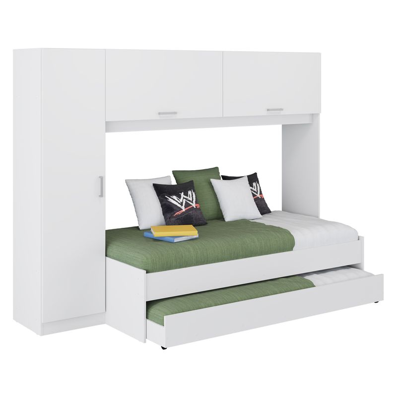 Bicama-com-Guarda-Roupa-para-colchao-88-x-188-cm-Multimoveis-FG1909-Branca