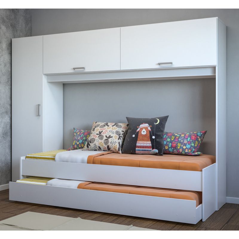 Bicama-com-Guarda-Roupa-para-colchao-88-x-188-cm-Multimoveis-FG1909-Branca