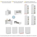 Quarto-Infantil-Completo-Joao-e-Maria-com-berco-4-em-1---Roupeiro-e-comoda-Branco