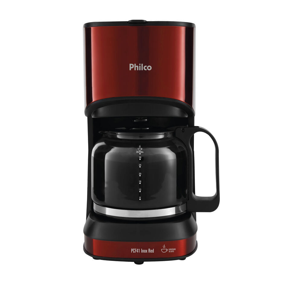 Cafeteira Elétrica Philco Inox Red Vermelho 110v - Pcf41