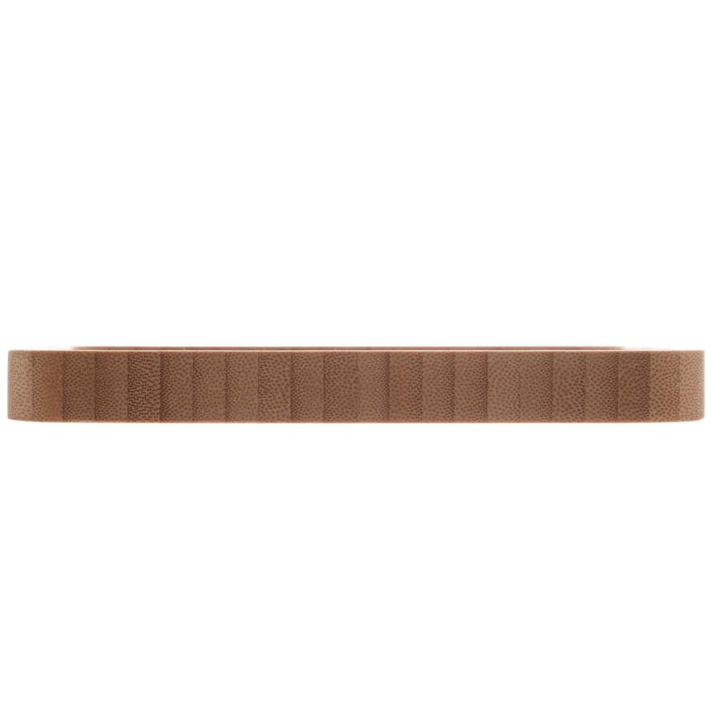 Kit 6 Bandejas de Bambu Squaze Lyor 17x17cm Pratos Quadrados para Servir Petiscos Mesa Posta