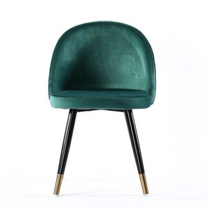 Cadeira de Veludo Diagonal Knoll Verde Esmeralda